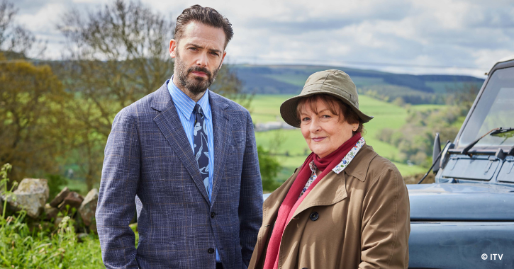 Brenda Blethyn and Kenny Doughty stars of ITV series Vera.